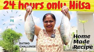 24 Hours Hilsa fish eating challenge Home made II Kolkata Canvas