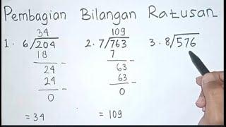 BELAJAR MATEMATIKA KELAS 3 SD TENTANG PEMBAGIAN RATUSAN DENGAN POROGAPIT