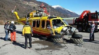 Agusta Elisoccorso Trentino, il recupero dopo l'incidente in quota