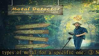 Metal Detector,High Accuracy Adjustable Waterproof Metal Detectors for Adults & Kids with LCD Displ