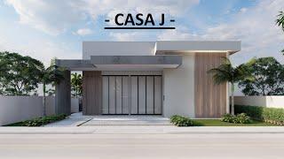 CASA TÉRREA  MODERNA (LOTE 15X30)