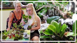 Shopping For, Prepping, and Planting My Mom's BiOrb! At Home DIY Terrarium!