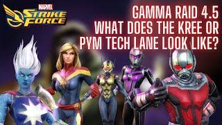 How Bad is the Kree or Pym Tech Lane in Gamma Raid 4.5?  Marvel Strike Force MSF