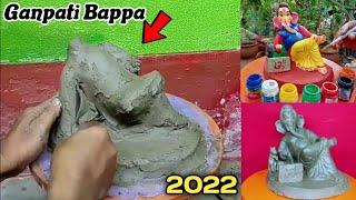 How to make ganesh murti 2022 | Mitti Se Ganesh Ji Kaise Banate Hain | Ganpati making with clay .