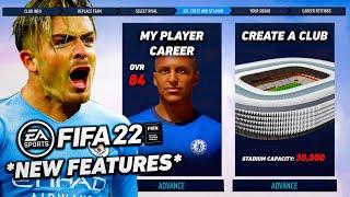 REVEALING *NEW* FIFA 22 CAREER MODE FEATURES! (My Player, Create A Club, Manager Mode! )