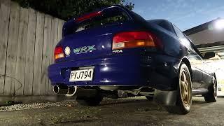 Subaru gc8 V2 STI Type RA v-limited 3” exhaust with Apexi world sport 2