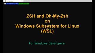 ZSH and Oh-My-Zsh on Windows Subsystem for Linux (WSL)