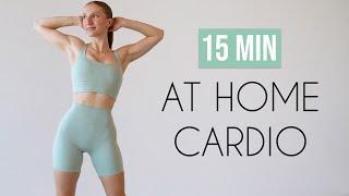 15 MIN BEGINNER CARDIO WORKOUT (No Jumping, Small Space Friendly, No Equipment)