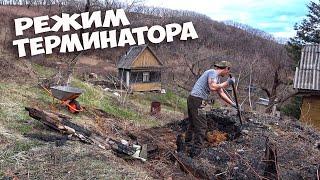 УБИРАЮ ПОСЛЕДСТВИЯ ПОЖАРА НА ДАЧЕ.. ПЕПЕЛИЩА БОЛЬШЕ НЕТ ! КУПИЛ ЗАБРОШЕННУЮ ДАЧУ ! СТОЛЫЧ