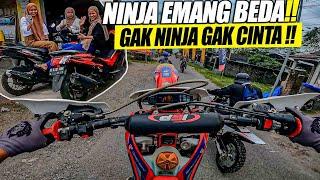 PAKAI NINJA GASGAS, JADI PUSAT PERHATIAN CEWEK !! Auto Lancar Ditanjakan !! (Balitar #2)