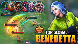 BENEDETTA BEST BUILD 2021 | TOP GLOBAL BENEDETTA GAMEPLAY | MOBILE LEGENDS