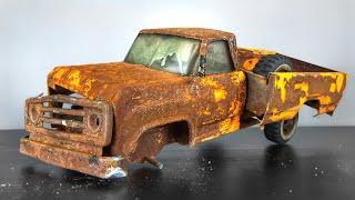 Restoration Tonka Pick Up Truck 1975s - very rusty and old
