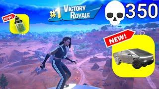 350 Elimination ADIDAS Solo Vs Squads "Zero Build" Gameplay Wins (Fortnite chapter 5)