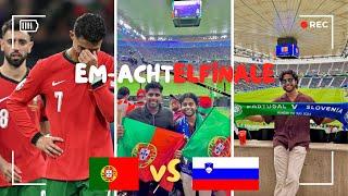 Portugal vs. Slowenien - EM Stadionvlog   - ACHTELFINALE| RONNALDO - PENALTY KRIESE