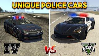 GTA 5 VS GTA 4 UNIQUE POLICE CAR (WHICH IS BEST COP CAR?)