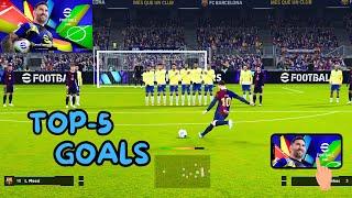 Efootball 2025 Top-5 Goals | Best Goals In efootball | 4k watching Efootball pc Part- 4