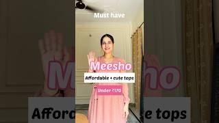 Meesho Cute Tops Haul under 170/- #shorts #viral #meesho #short #meeshohaul #meeshotops #foryou