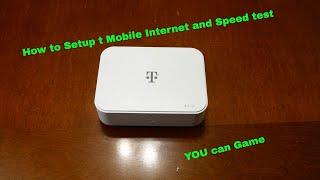 How to setup T-mobile Internet and Speed tests