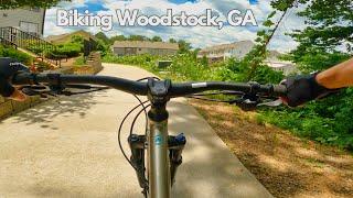 Biking Noonday Creek Trail | Downtown Woodstock & Woofstock Park