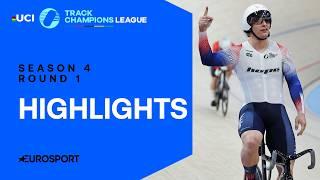 SPRINT UPSET!  Round 1 Highlights | Season 4 | UCI Track Champions League 2024