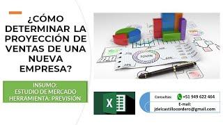 ¿CÓMO DETERMINAR LA PROYECCIÓN DE VENTAS DE UNA NUEVA EMPRESA? - CASO PRACTICO DE PREVISIÓN EN EXCEL