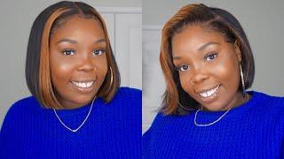 HOW TO | BLUNT CUT BOB + BLONDE STREAK / PATCH | Ft. Klaiyi Hair Malaysian Straight