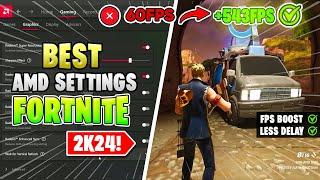 BEST AMD Radeon Settings For Fortnite in 2024  - Best Fortnite FPS Settings For Pc/Laptop