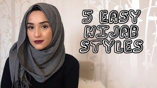 5 EASY HIJAB STYLES TUTORIAL | _MILASMAMA