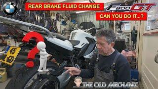 ️ BMW F800GT Rear Brake Fluid Change – Step-by-Step Guide | The Old Mechanic ️