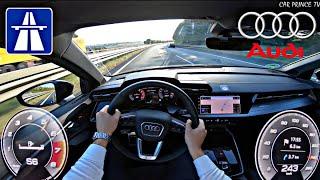 Audi A3 35 TFSI POV TOP SPEED German Autobahn NO LIMIT