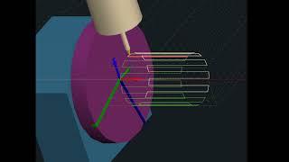 PlanetCNC TNG - 4th rotary axis CNC visualization