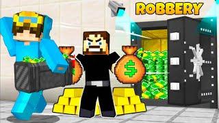 Becoming A MILLIONAIRE By Robbing VAULT in Minecraft !