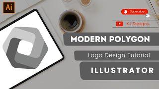 How to Design a Modern Polygon Logo | Adobe illustrator Tutorial