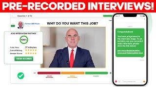 PRE-RECORDED VIDEO INTERVIEWS! (How to PASS an ON-DEMAND VIDEO INTERVIEW!)