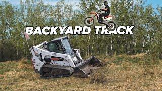 Re-Building Dirt Bike Track In Backyard!!