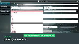 Saving A Session • Sport Session Planner Tutorial