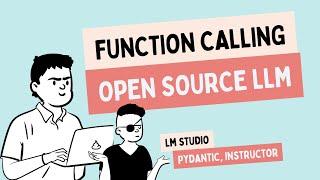 Function calling | Open Hermes 2.5 Mistral 7B | LM Studio | Pydantic | Instructor