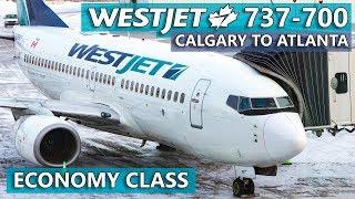 WestJet Boeing 737-700 Economy Class Review! Calgary to Atlanta