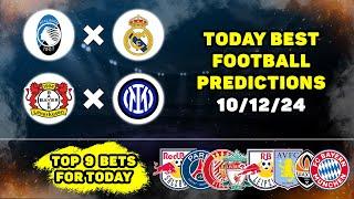 Football predictions today betting tips Atalanta vs Real Madrid, Bayer vs Inter,  Salzburg vs PSG