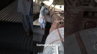 Making of roof corrugated GI sheet