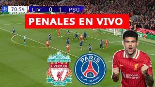  LIVERPOOL VS PSG PARTIDO EN VIVO / CHAMPIONS LEAGUE - JUEGA LUIS DIAZ