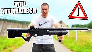 Mit diesem VOLLAUTOMATISCHEN LUFTGEWEHR kann man HOLZPLATTEN DURCHSÄGEN... Hatsan Blitz!