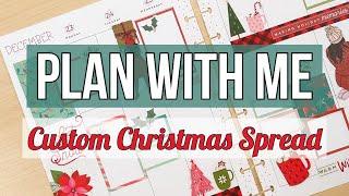 Christmas Plan With Me - Custom Classic Vertical Happy Planner Spread for Kelly - Dec 2024