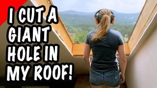 Installing a Roof Balcony Skylight | It's HUGE!