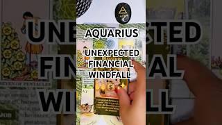 AQUARIUS ️ UNEXPECTED FINANCIAL WINDFALL ️ #aquarius #tarot #money #career #success
