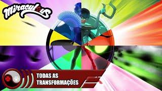 Miraculous Ladybug And Cat Noir Transformation   -  Transformations & Powers #Shorts