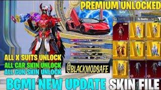 BGMI 3.5 ALL X SUITS + GUN SKINS + CAR SKINS FREE WITH KILL MESSAGE + LOOT CRATES | 100% FREE SKINS