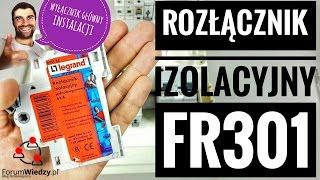 How to connect the single-pole insulation breaker 63A FR301 to the electrical switchboard