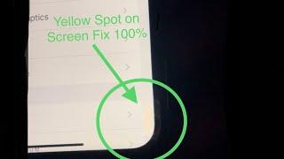 iPhone Screen Yellow Spot/ Dot Fix 100% ( iPhone 6, 7, 8, X, XR, XS, 11, 12, 13, 14 pro max )