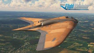 Rara-Avis Sims Horten IX / Ho 229 - First Airshow Aerobatic Display - Microsoft Flight Simulator